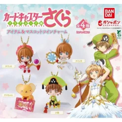 BANDAI Cardcaptor Sakura Item & Mascot Twin Charm Complete Set Capsule Toy JAPAN