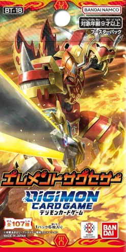 BANDAI Digimon Card Element Successor BT-18 Booster Pack Box TCG JAPAN OFFICIAL