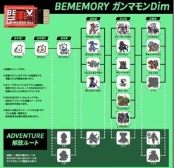 BANDAI Digimon*Digimon Vital Bracelet BEMEMORY Gammamon Dim Card JAPAN OFFICIAL