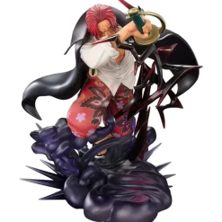 BANDAI Figuarts ZERO Super Fierce Battle ONE PIECE Shanks Kamusari Figure JAPAN