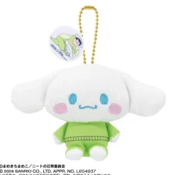 BANDAI Plush Toy|Sanrio Characters*Purinui Mascot Mamekichi Mameko x Sanrio Characters Cinnamoroll Plush