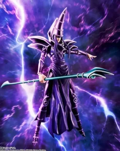 BANDAI S.H.MonsterArts Yu-Gi-Oh! Duel Monsters Dark Magician Action Figure JAPAN