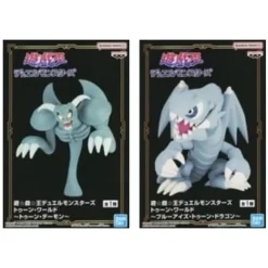 BANPRESTO Yu-Gi-Oh Toon World Toon Demon Blue-Eyes Toon Dragon Figure Set of 2