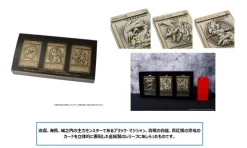 Movic Blue-Eyes White Dragon & Dark Magician & Red-Eyes Black Dragon Relief Set JAPAN