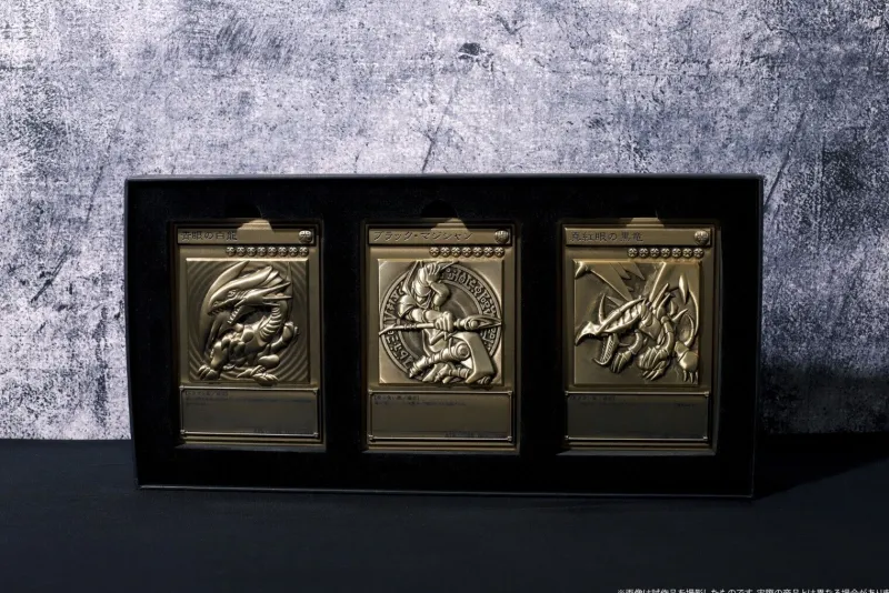 Movic Blue-Eyes White Dragon & Dark Magician & Red-Eyes Black Dragon Relief Set JAPAN