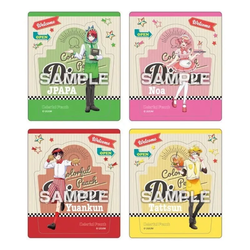 Ensky Colorful Peach Magnet Collection Gum 14Pack Box Candy Toy JAPAN OFFICIAL