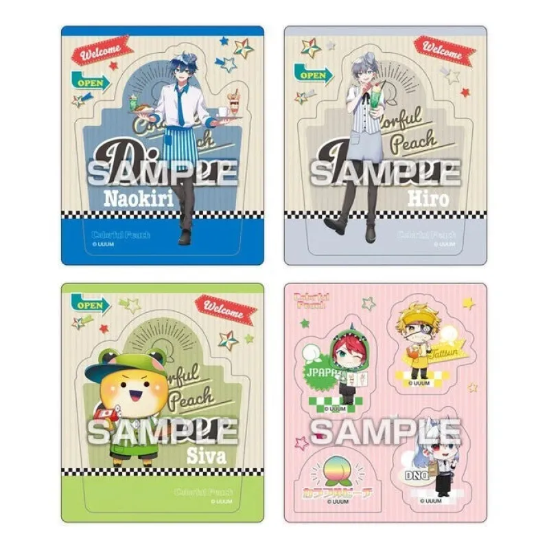 Ensky Colorful Peach Magnet Collection Gum 14Pack Box Candy Toy JAPAN OFFICIAL