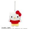 Ensky Sanrio Characters*Crayon Shin-chan x Sanrio Characters Plush Mascot 2 Hello Kitty Red JAPAN