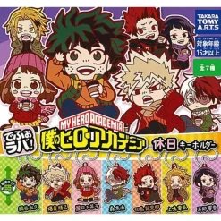 TAKARA TOMY ARTS Capsule Toy|Capsule Toy*Deformed Rubber! My Hero Academia Keychain All 7 type Set Capsule Toy JAPAN