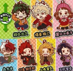 TAKARA TOMY ARTS Capsule Toy|Capsule Toy*Deformed Rubber! My Hero Academia Keychain All 7 type Set Capsule Toy JAPAN
