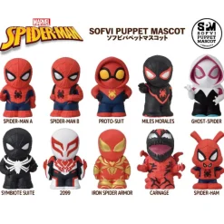 Ensky Figure*Spider-Man Soft Vinyl Puppet Mascot 10Pack BOX Figure JAPAN OFFICIAL