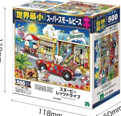 EPOCH Jigsaw Puzzle PEANUTS Snoopy Let's Drive 500 Super Small Piece JAPAN