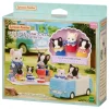 Epoch Sylvanian Families*Sylvanian Families French Bulldog Triplets Wakuwaku Outing Set JAPAN