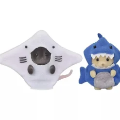 Epoch Sylvanian Families*Sylvanian Families Deep Sea Friends Pair Set Shark & Ray C-71 JAPAN