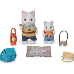 Epoch Sylvanian Families Doki Doki Exploration Set Latte Cat Siblings Doll KO-76