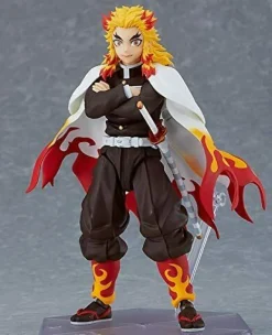 Max Factory Figure|Demon Slayer*figma Demon Slayer Kimetsu no Yaiba Kyojuro Rengoku Action Figure JAPAN ZA-71