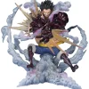 BANDAI Figuarts ZERO EXTRA BATTLE ONE PIECE Monkey D. Luffy Gear 4 Leo Bazooka Figure