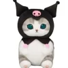 Furyu Sanrio Characters*Mofusand Sanrio Characters Big Plush Doll Kuromi JAPAN OFFICIAL