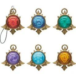BUSHIROAD Capsule Toy|Capsule Toy*Genshin Impact God Eye Capsule Strap Mondo Series Complete Set of 6 Gacha ZA-161