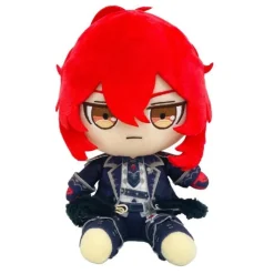 GiGO Plush Toy*Genshin Impact Osuwari Plush Doll Diluc limited JAPAN OFFICIAL