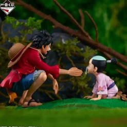 BANDAI Ichiban Kuji One Piece New Dawn Revible Moment Luffy & Momonosuke Prize C Figure
