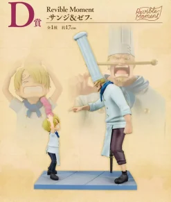BANDAI Ichiban Kuji One Piece Road To Dawn Sanji & Zeff Prize D Figure JAPAN OFFICIAL