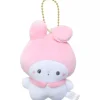 Kamiojapan Sanrio x Mochi Mochi Panda My Melody Mascot Plush Key Chain JAPAN
