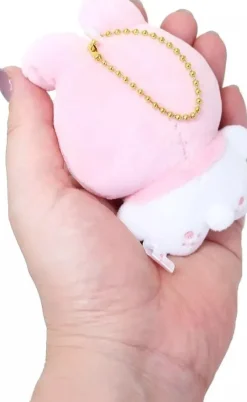 Kamiojapan Sanrio x Mochi Mochi Panda My Melody Mascot Plush Key Chain JAPAN