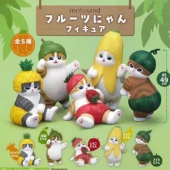 KITAN CLUB mofusand Fruit Nyan Complete Set Figure Capsule Toy JAPAN OFFICIAL