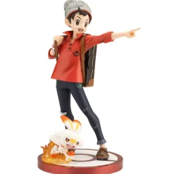 Kotobukiya ARTFX J Pokemon Victor with Scorbunny 1/8 Figure JAPAN OFFICIAL