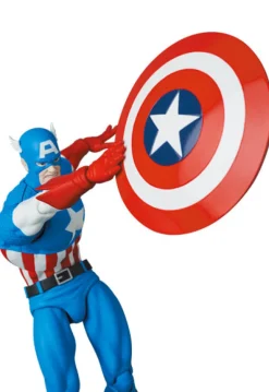 Medicom Toy Figure*MAFEX No.217 Captain America COMIC Ver. Action Figure JAPAN OFFICIAL