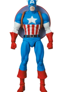 Medicom Toy Figure*MAFEX No.217 Captain America COMIC Ver. Action Figure JAPAN OFFICIAL