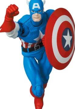 Medicom Toy Figure*MAFEX No.217 Captain America COMIC Ver. Action Figure JAPAN OFFICIAL