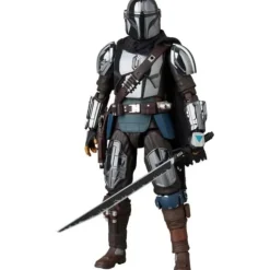 Medicom Toy Star Wars*MAFEX No.256 Star Wars The Mandalorian Chrome Ver. Action Figure
