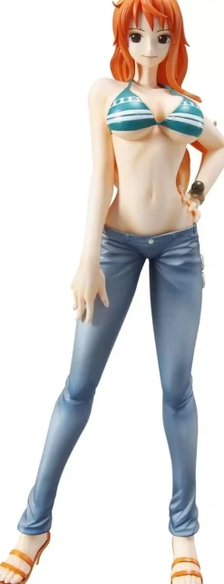 MegaHouse Portrait.Of.Pirates One Piece Sailing Again Nami Figure JAPAN OFFICIAL