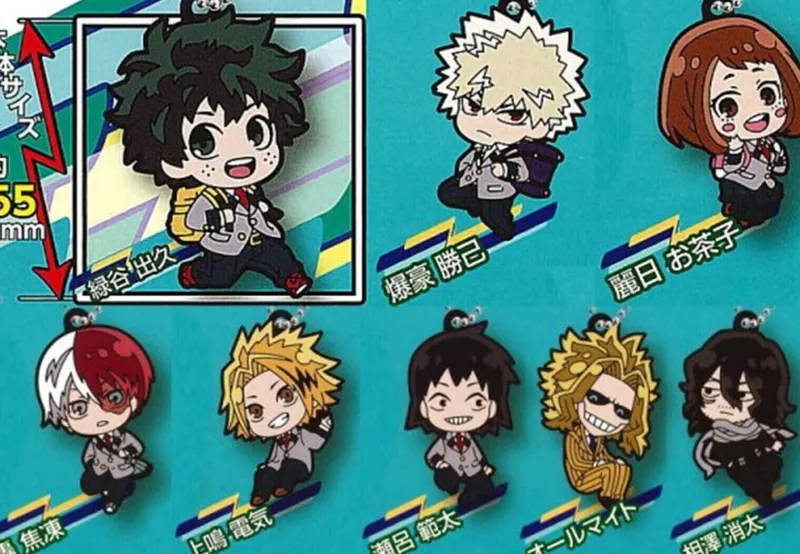 TakaraTomy Arts Capsule Toy|Capsule Toy*My Hero Academia Uniform Keychain Deformed Rubber! Capsule Toy JAPAN ZA-575