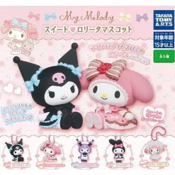 Takara Tomy A.R.T.S Capsule Toy|Capsule Toy*My Melody Sweet Lolita Mascot Complete Set Capsule Toy JAPAN OFFICIAL