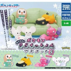 Takara Tomy A.R.T.S Pokemon at Home! Relaxation Mascot Part 5 Complete set Capsule Toy JAPAN