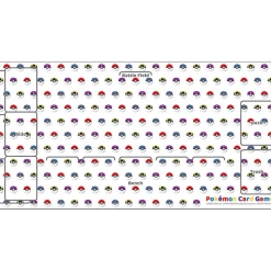 Pokemon Card Game Rubber Play Mat Poke Ball Design TCG JAPAN ZA-230