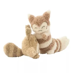 Pokemon Center Original Buru Buru Mugyu! Sentret & Furret Plush Doll JAPAN