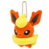 Pokemon Center Original Mocchiri Mascot Pokemon Dolls Keychain Flareon JAPAN