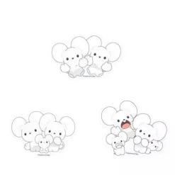 Pokemon Center Original Mobile Sticker Tandemau Maushold JAPAN OFFICIAL