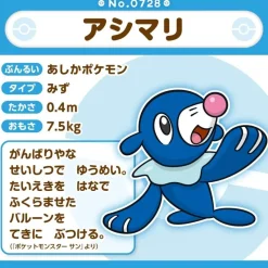 Pokemon Center Original Pokemon Fit 728 Popplio Plush Doll JAPAN OFFICIAL