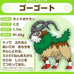 Pokemon Center Pokemon|Plush Toy*Original Pokemon Fit Gogoat Plush Doll JAPAN OFFICIAL