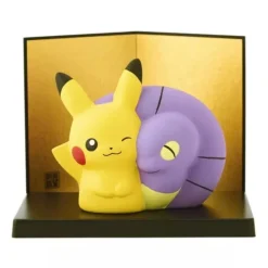 Pokemon Center Figure*Original Pikachu & Ekans Ceramic Figure JAPAN OFFICIAL