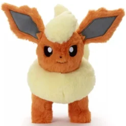 TAKARA TOMY ARTS Pokemon Kuta Kuta Tatta Plush Doll S Flareon JAPAN OFFICIAL