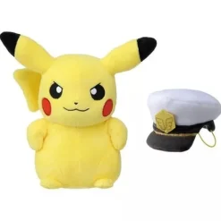 TAKARA TOMY Pokemon Plush Doll Captain Pikachu JAPAN OFFICIAL