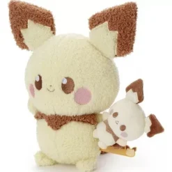 Takara Tomy Pokemon|Plush Toy*Pokemon Pokepeace Pichu with Mini Plush Ver. Plush Doll JAPAN OFFICIAL