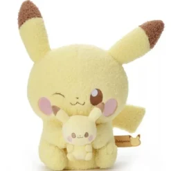 Takara Tomy Pokemon|Plush Toy*Pokemon Pokepeace Pikachu with Mini Plush Ver. Plush Doll JAPAN OFFICIAL