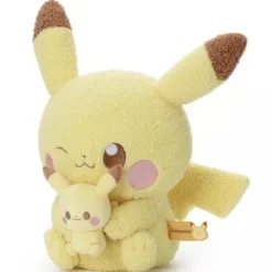 Takara Tomy Pokemon|Plush Toy*Pokemon Pokepeace Pikachu with Mini Plush Ver. Plush Doll JAPAN OFFICIAL